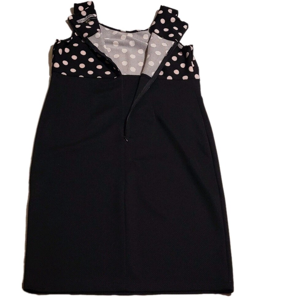 Danny & Nicole Women's Dress Size 8 sleeveless pencil midi dress Black & Pink - Picture 9 of 11